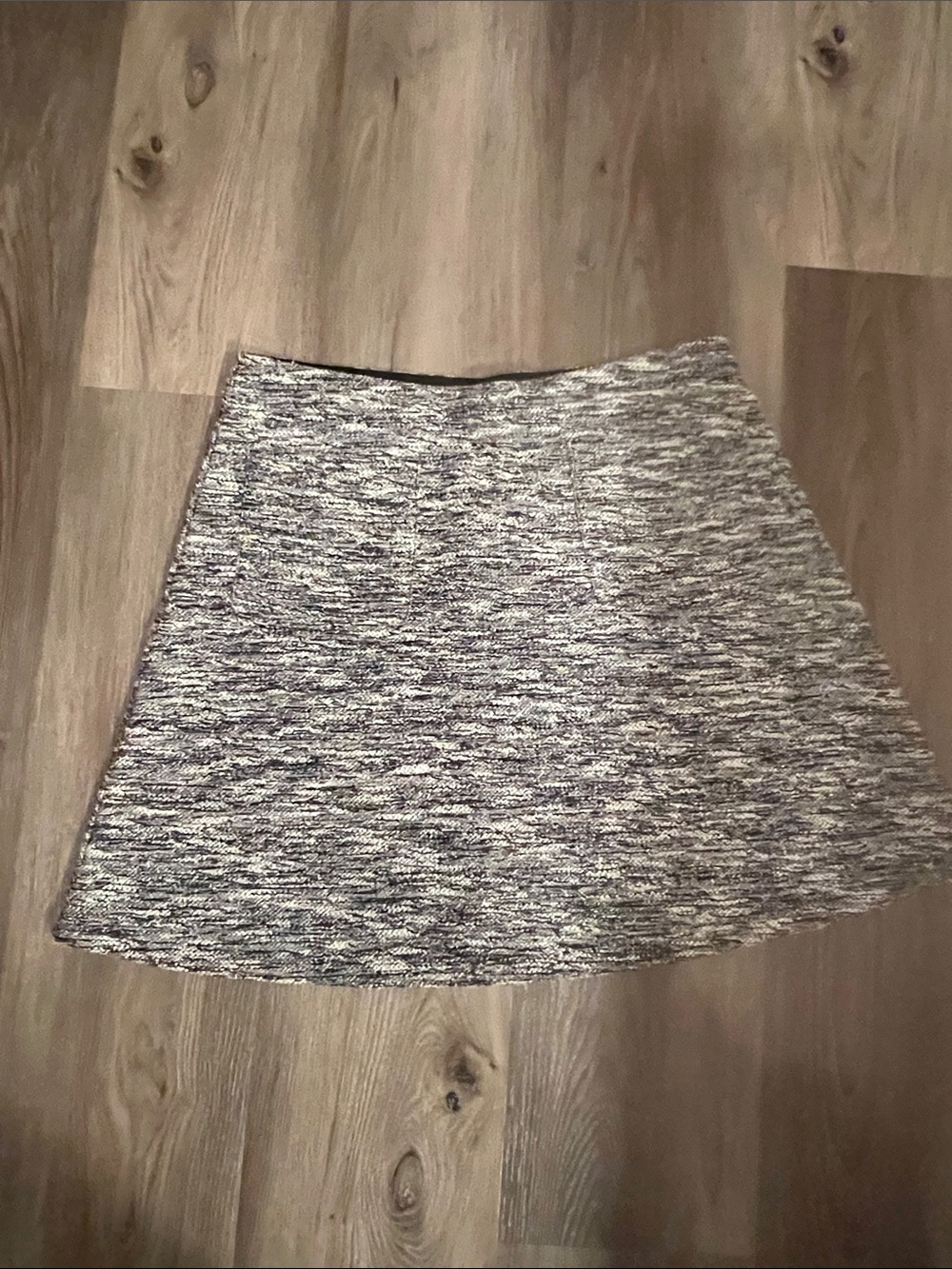 LOFT Gray Mélange Mini Skirt